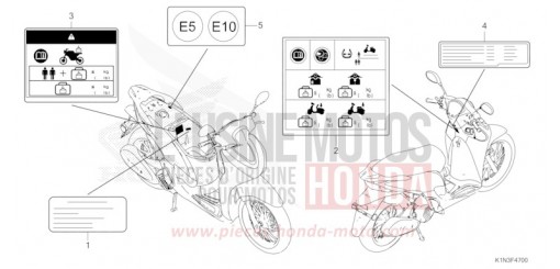 CAUTION LABEL FSH125M de 2021